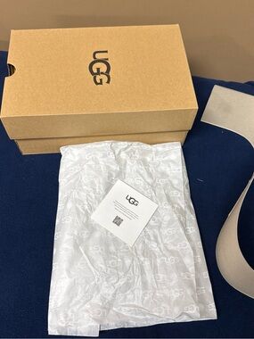 UGG Empty Shoe Replacement Storage Tan  Box 12x7.75x4.5” Original Tissue Paper